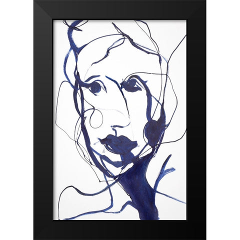 Full Of Wonder Black Modern Wood Framed Art Print by Design Fabrikken