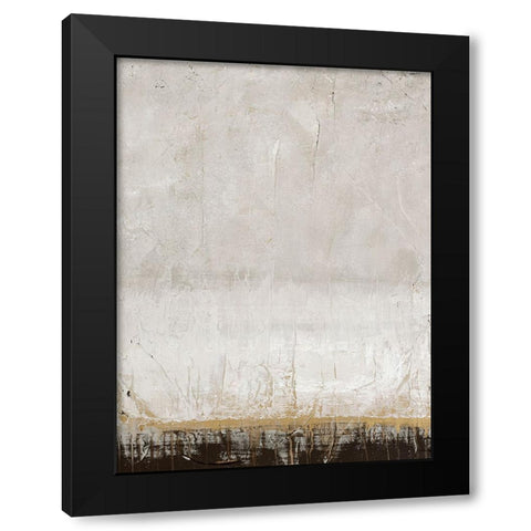 Golden Line Black Modern Wood Framed Art Print with Double Matting by Design Fabrikken