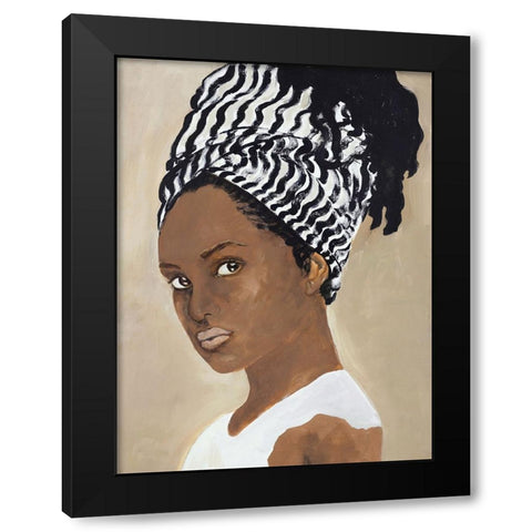 Inspired Black Modern Wood Framed Art Print by Design Fabrikken