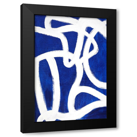 Its a New Beginning Black Modern Wood Framed Art Print by Design Fabrikken