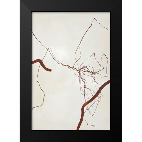 New Level Black Modern Wood Framed Art Print by Design Fabrikken