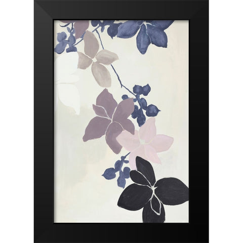 The Scent Of Flower Black Modern Wood Framed Art Print by Design Fabrikken