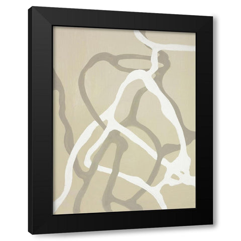 Vintage Vibe Black Modern Wood Framed Art Print by Design Fabrikken