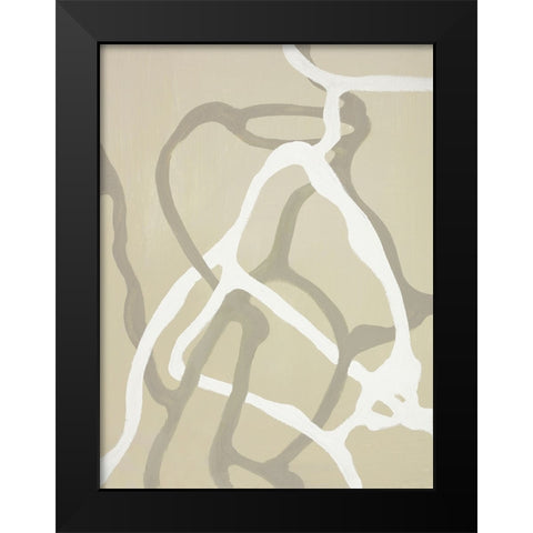 Vintage Vibe Black Modern Wood Framed Art Print by Design Fabrikken