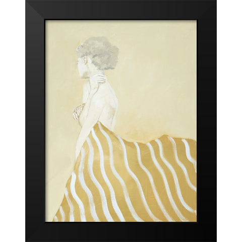 Wherever You Are Black Modern Wood Framed Art Print by Design Fabrikken