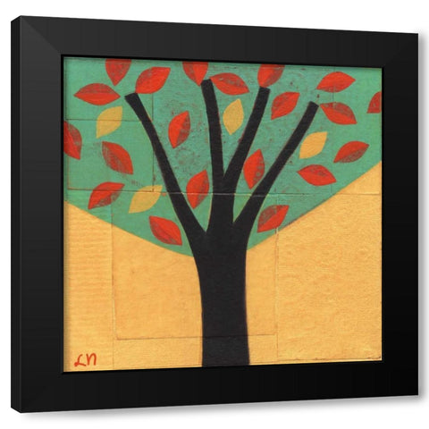 Tree-109 Black Modern Wood Framed Art Print by Nugent, Laura