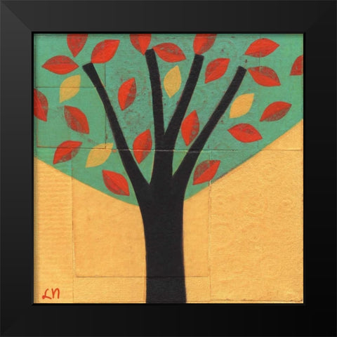 Tree-109 Black Modern Wood Framed Art Print by Nugent, Laura