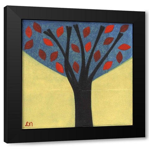 Tree-122 Black Modern Wood Framed Art Print by Nugent, Laura
