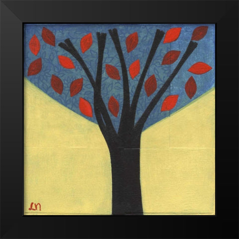 Tree-122 Black Modern Wood Framed Art Print by Nugent, Laura