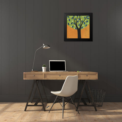 Tree-157 Black Modern Wood Framed Art Print by Nugent, Laura