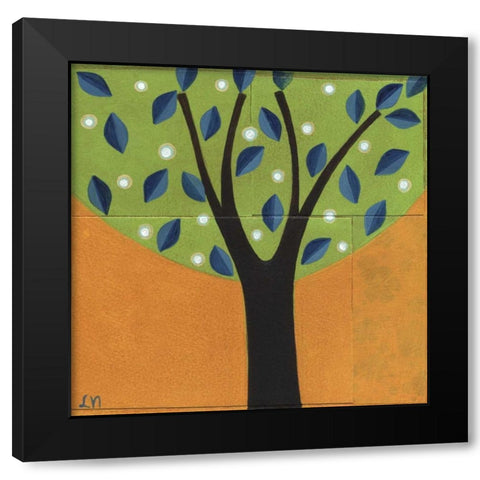 Tree-157 Black Modern Wood Framed Art Print by Nugent, Laura