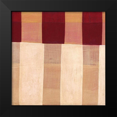 Broken Stripes 1 Black Modern Wood Framed Art Print by Nugent, Laura