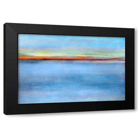 Light Black Modern Wood Framed Art Print with Double Matting by Niele, Cora