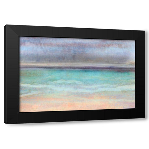 Rain Shower Black Modern Wood Framed Art Print by Niele, Cora