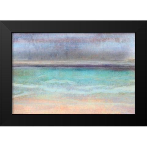 Rain Shower Black Modern Wood Framed Art Print by Niele, Cora