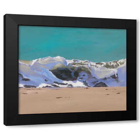 Shore Break 1 Black Modern Wood Framed Art Print by Newstedt, Stephen
