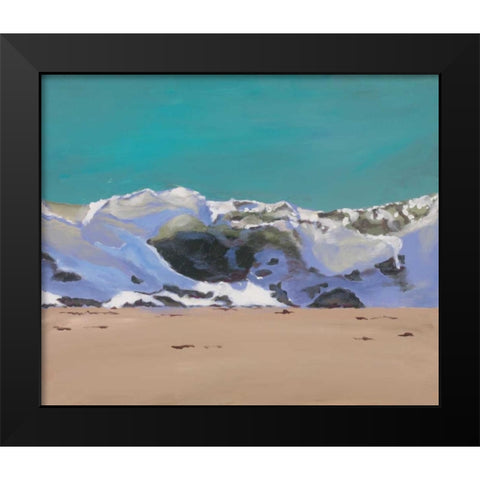 Shore Break 1 Black Modern Wood Framed Art Print by Newstedt, Stephen