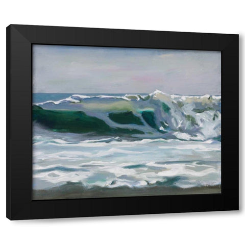Shore Break 2 Black Modern Wood Framed Art Print by Newstedt, Stephen