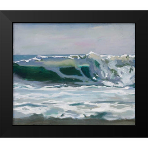 Shore Break 2 Black Modern Wood Framed Art Print by Newstedt, Stephen