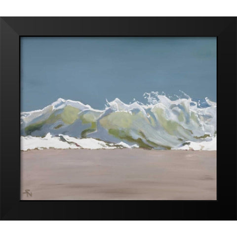 Shore Break 3 Black Modern Wood Framed Art Print by Newstedt, Stephen