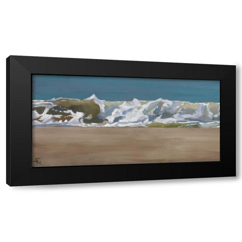 Shore Break 4 Black Modern Wood Framed Art Print with Double Matting by Newstedt, Stephen