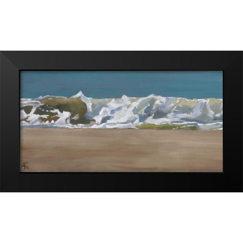 Shore Break 4 Black Modern Wood Framed Art Print by Newstedt, Stephen