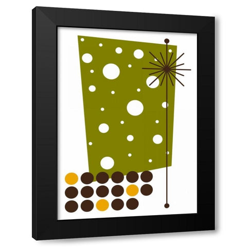 Yucca In Green Black Modern Wood Framed Art Print by Newton, Tonya