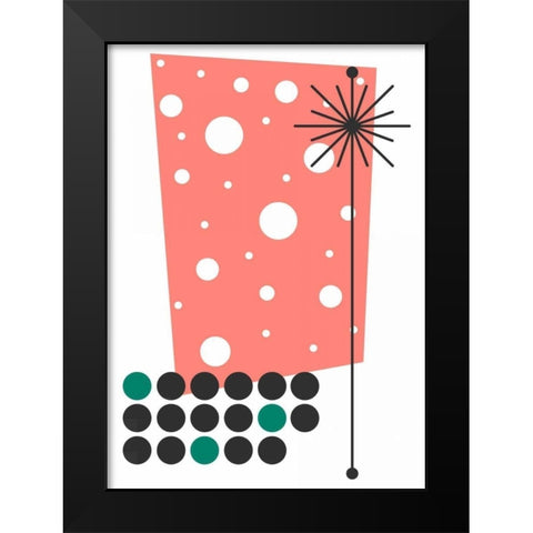 Yucca in Pink Black Modern Wood Framed Art Print by Newton, Tonya