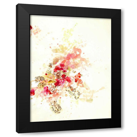 Composition 2b Black Modern Wood Framed Art Print with Double Matting by Neale, Kathryn