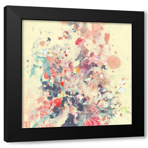 Cream III Black Modern Wood Framed Art Print with Double Matting by Neale, Kathryn