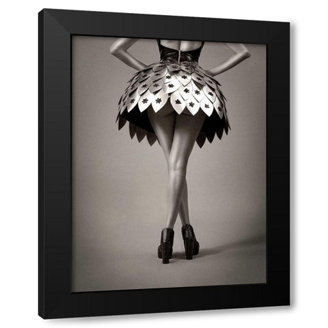 Round the Horst Black Modern Wood Framed Art Print by Navarro, Ernesto