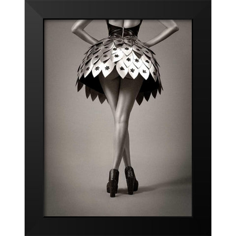 Round the Horst Black Modern Wood Framed Art Print by Navarro, Ernesto