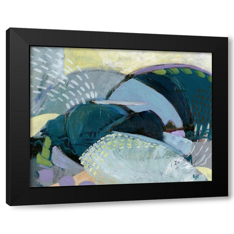 Bless The Ships at Sea Black Modern Wood Framed Art Print by Nemcosky, Ann Thompson