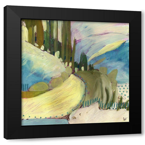 Explore No. 8 Black Modern Wood Framed Art Print by Nemcosky, Ann Thompson