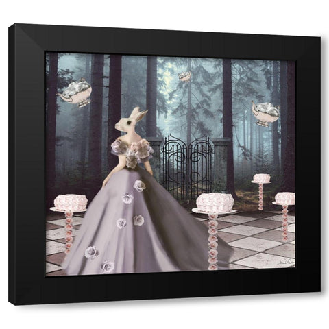 Cake Forest Black Modern Wood Framed Art Print with Double Matting by Nocito, Daniela