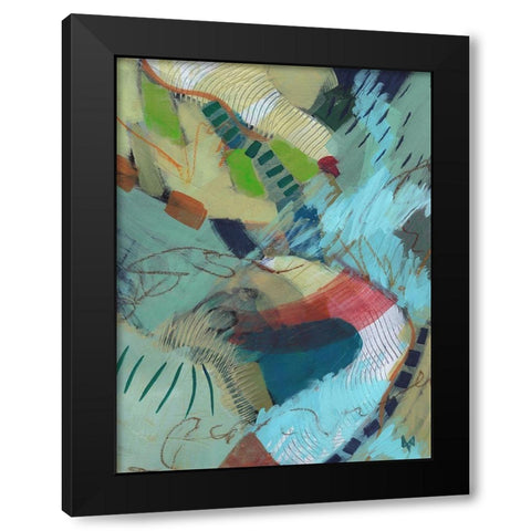 Dont Look Back Black Modern Wood Framed Art Print with Double Matting by Nemcosky, Ann Thompson