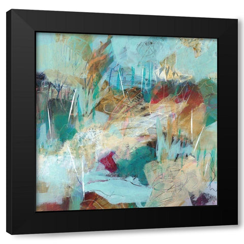 Field Notes No. 9 Black Modern Wood Framed Art Print by Nemcosky, Ann Thompson