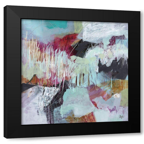 Field Notes No. 10 Black Modern Wood Framed Art Print by Nemcosky, Ann Thompson
