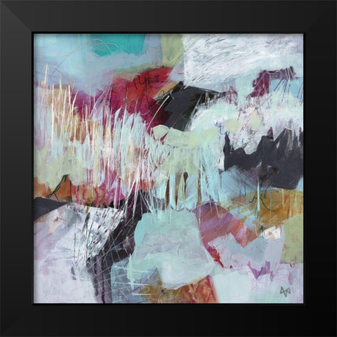 Field Notes No. 10 Black Modern Wood Framed Art Print by Nemcosky, Ann Thompson