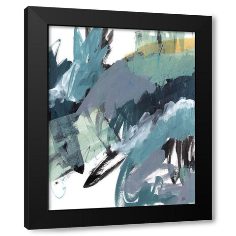 Observation No. 1 Black Modern Wood Framed Art Print by Nemcosky, Ann Thompson