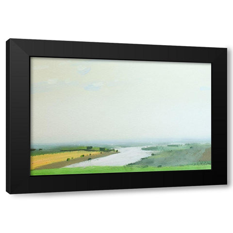 Vodobud Black Modern Wood Framed Art Print by Nekraha, Igor