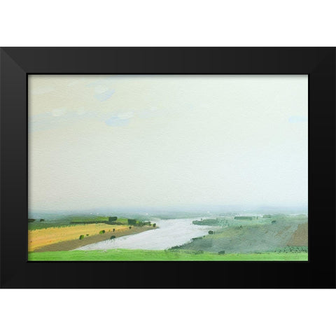 Vodobud Black Modern Wood Framed Art Print by Nekraha, Igor