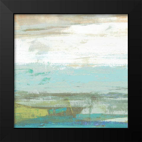 Beach Wash No. 1 Black Modern Wood Framed Art Print by Nicoll, Suzanne