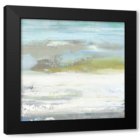 Beach Wash No. 5 Black Modern Wood Framed Art Print with Double Matting by Nicoll, Suzanne