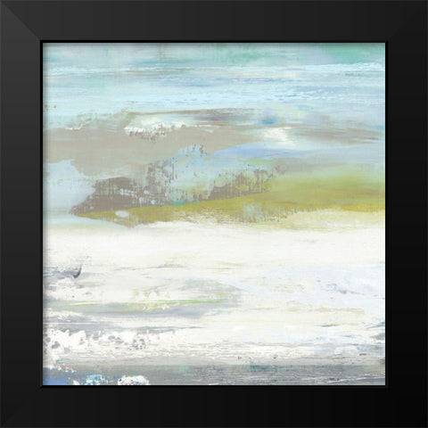 Beach Wash No. 5 Black Modern Wood Framed Art Print by Nicoll, Suzanne