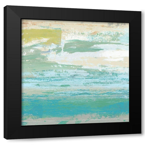 Beach Wash No. 6 Black Modern Wood Framed Art Print with Double Matting by Nicoll, Suzanne