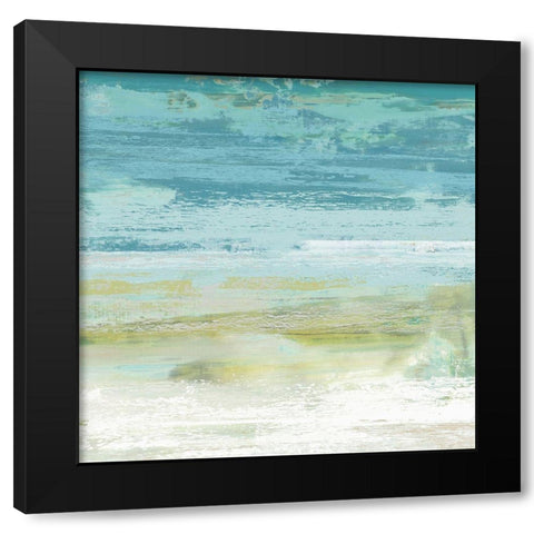 Beach Wash No. 8 Black Modern Wood Framed Art Print by Nicoll, Suzanne