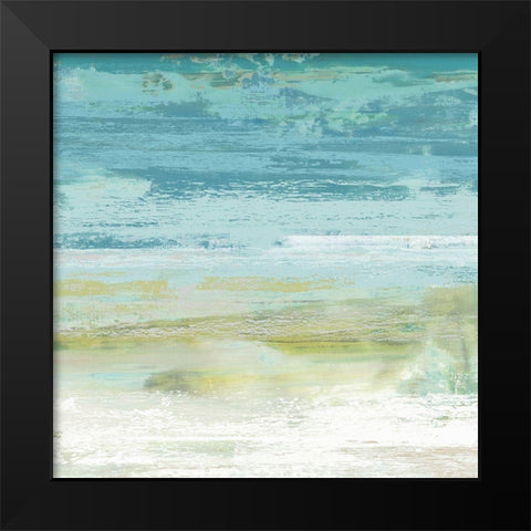 Beach Wash No. 8 Black Modern Wood Framed Art Print by Nicoll, Suzanne