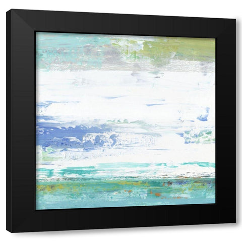 Beach Wash No. 9 Black Modern Wood Framed Art Print with Double Matting by Nicoll, Suzanne