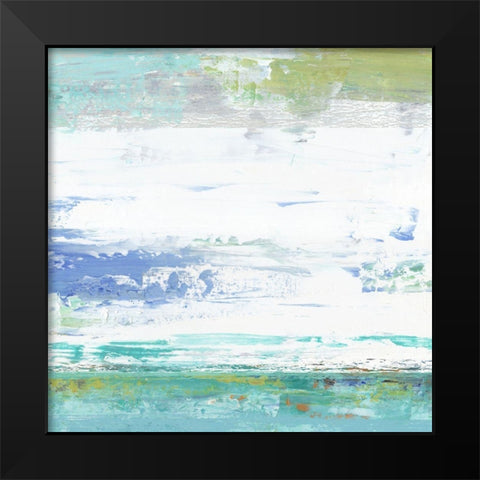 Beach Wash No. 9 Black Modern Wood Framed Art Print by Nicoll, Suzanne